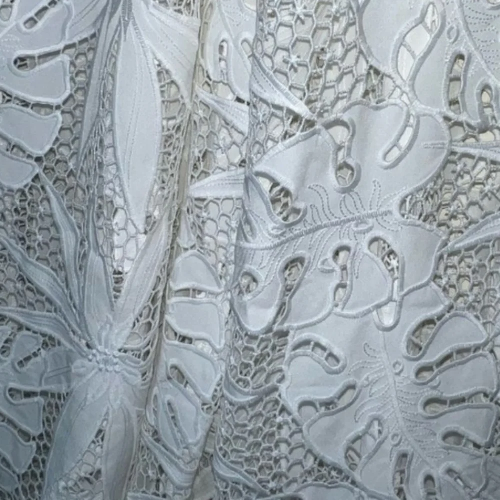 NWOT Free People FP Intimately La Vida White Crochet Cutout Lace Floral Jumpsuit - Picture 11 of 13